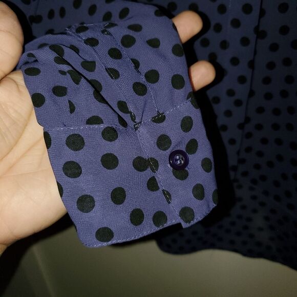 BCBGeneration Purple Polka-dot blouse - Picture 4 of 5